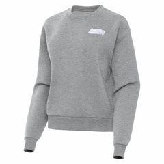 Seattle Seahawks Antigua Women's Victory Crew Pullover Sweatshirt - Heather Gray online