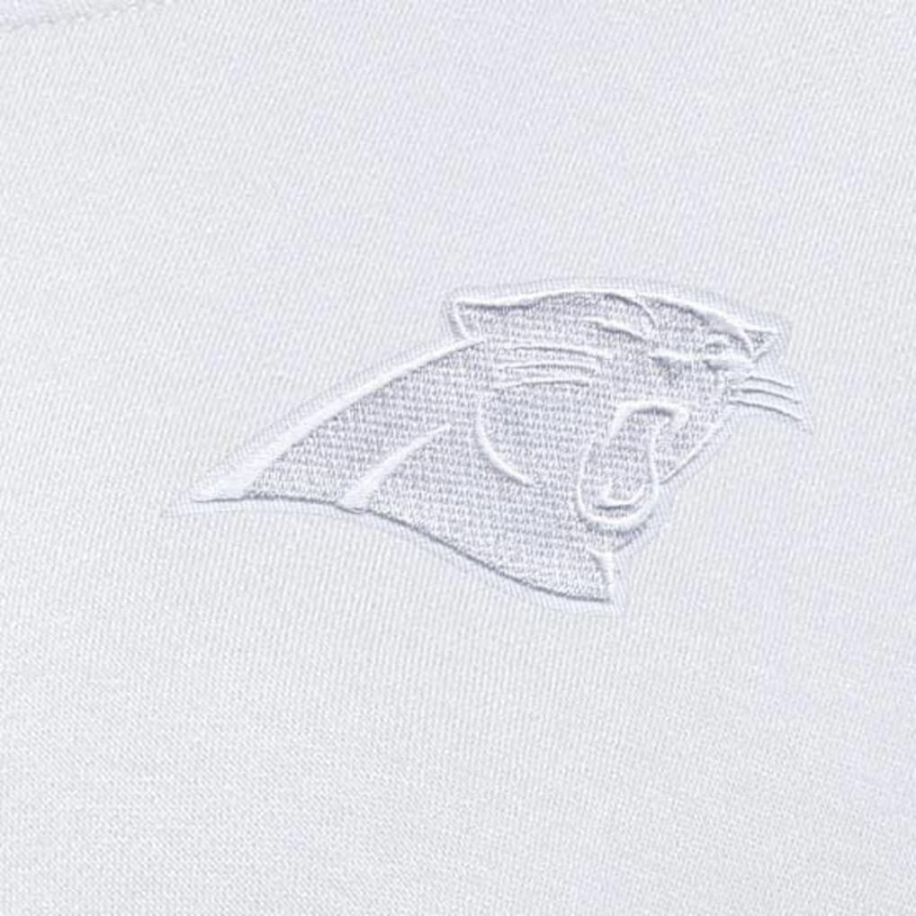 Carolina Panthers Antigua Women's Victory Crew Pullover Sweatshirt - White on sale