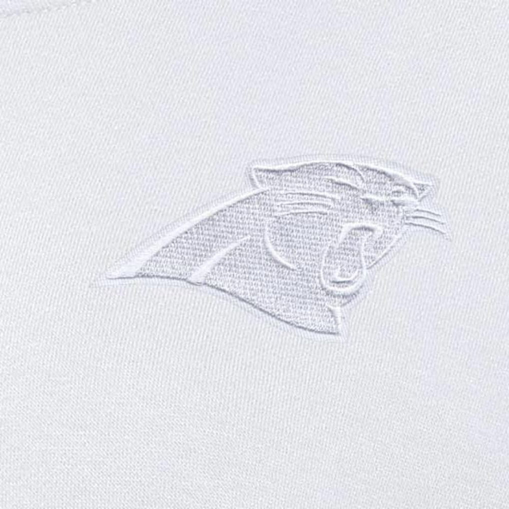 Carolina Panthers Antigua Women's Victory Crew Pullover Sweatshirt - White on sale