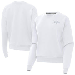 Baltimore Ravens Antigua Women's Victory Crew Pullover Sweatshirt - White outlet