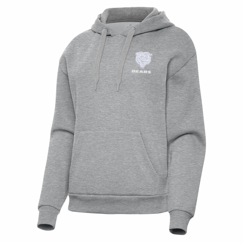 Chicago Bears Antigua Women's Victory Pullover Hoodie - Heather Gray on sale