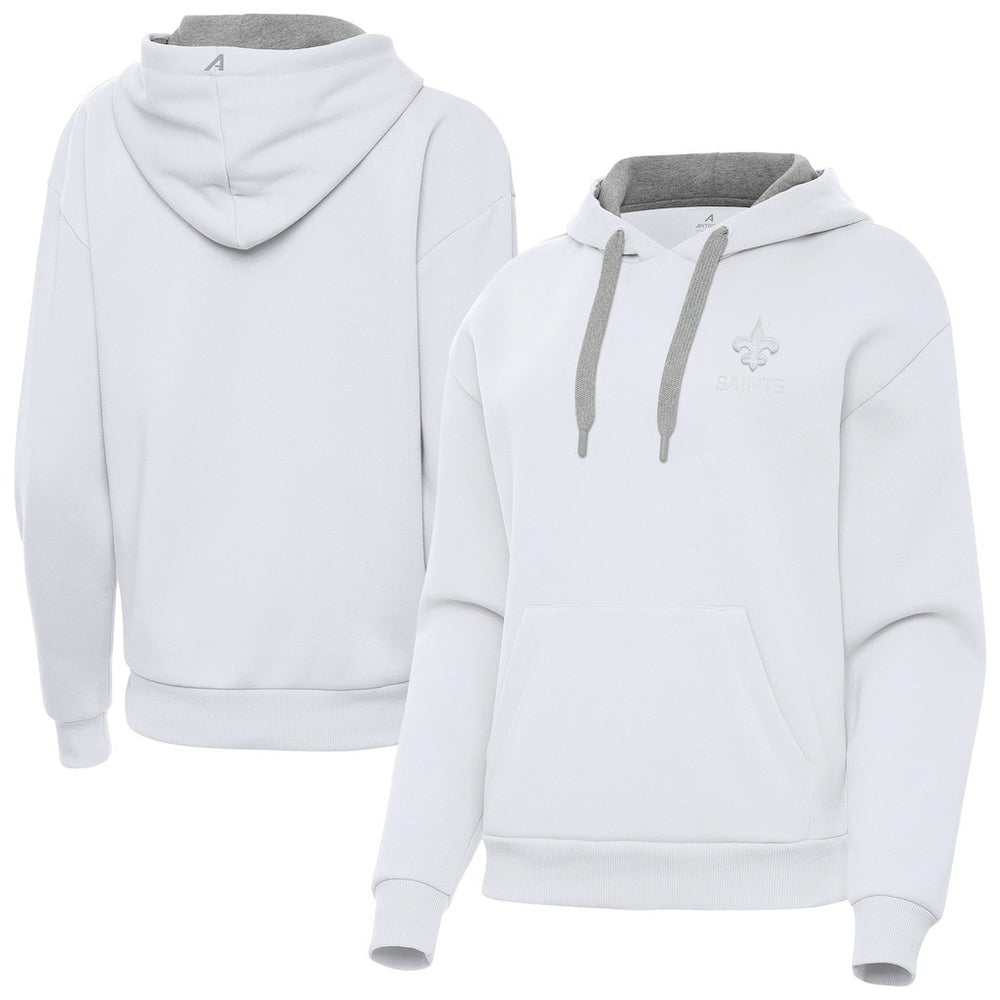 New Orleans Saints Antigua Women's Victory Pullover Hoodie - White discount