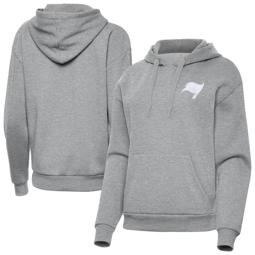 Tampa Bay Buccaneers Antigua Women's Victory Pullover Hoodie - Heather Gray outlet
