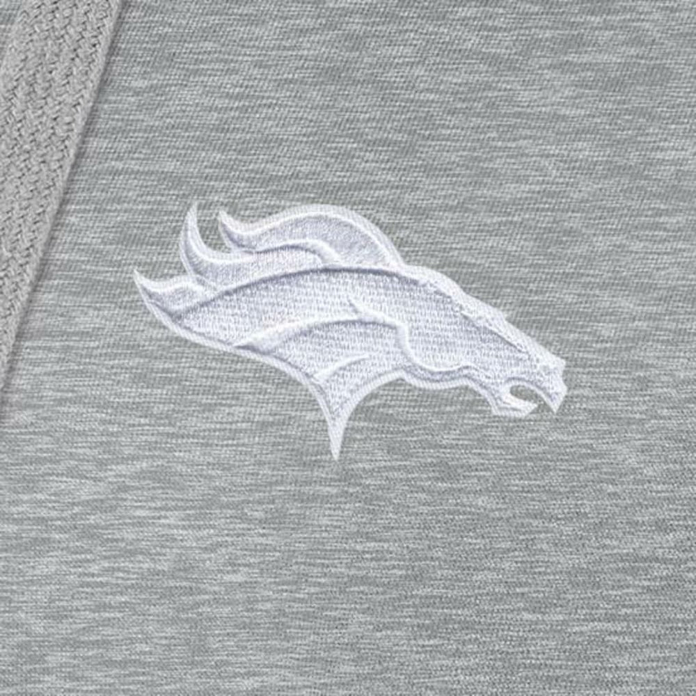 Denver Broncos Antigua Women's Victory Pullover Hoodie - Heather Gray discount