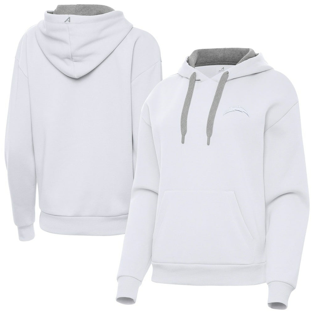 Los Angeles Chargers Antigua Women's Victory Pullover Hoodie - White for sale