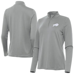 Buffalo Bills Antigua Women's Reprocess Quarter-Zip Top - Gray for sale