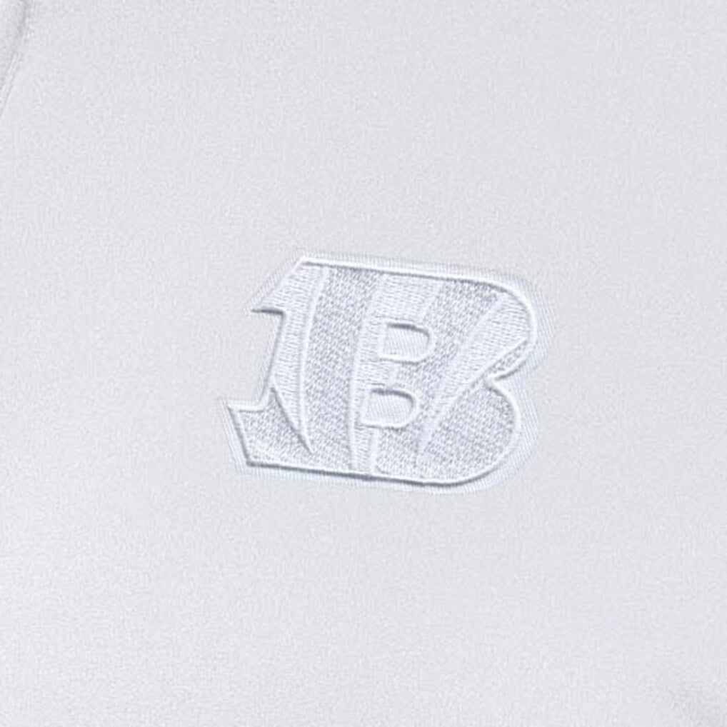 Cincinnati Bengals Antigua Women's Reprocess Quarter-Zip Top - White sale