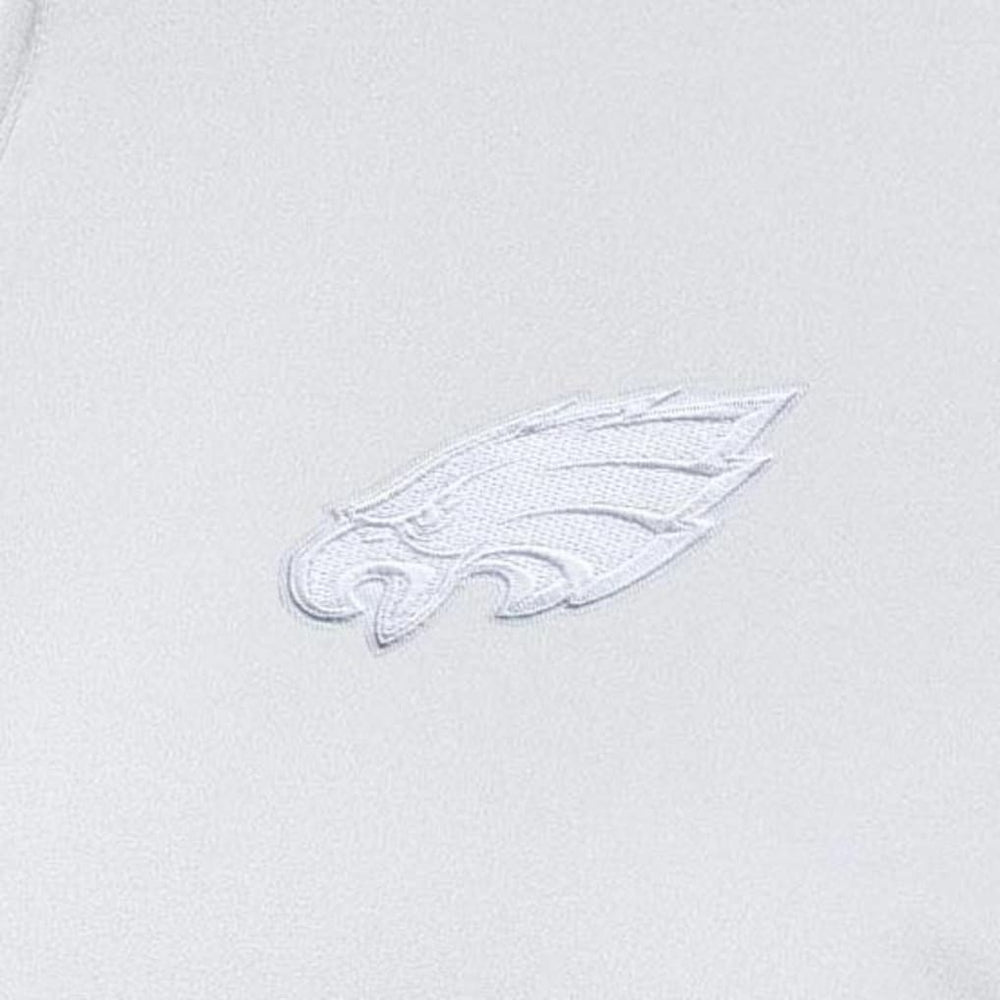 Philadelphia Eagles Antigua Women's Reprocess Quarter-Zip Top - White for sale