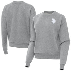 Minnesota Vikings Antigua Women's Victory Crew Pullover Sweatshirt - Heather Gray sale