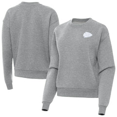 Kansas City Chiefs Antigua Women's Victory Crew Pullover Sweatshirt - Heather Gray cheap