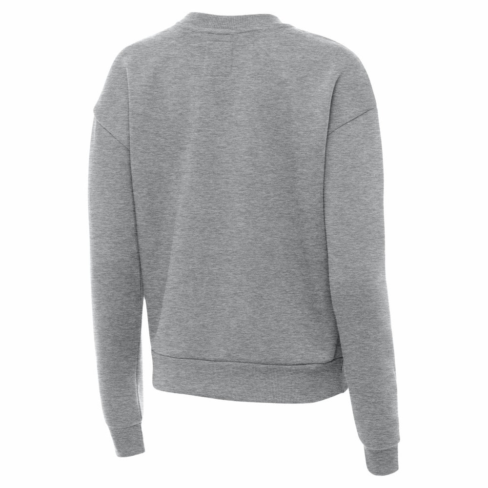 Kansas City Chiefs Antigua Women's Victory Crew Pullover Sweatshirt - Heather Gray cheap