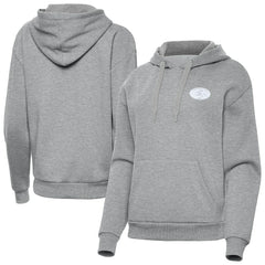San Francisco 49ers Antigua Women's Victory Pullover Hoodie - Heather Gray for sale