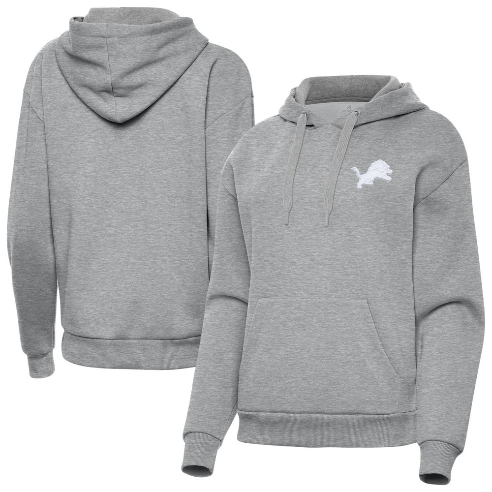 Detroit Lions Antigua Women's Victory Pullover Hoodie - Heather Gray on sale