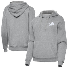 Detroit Lions Antigua Women's Victory Pullover Hoodie - Heather Gray on sale