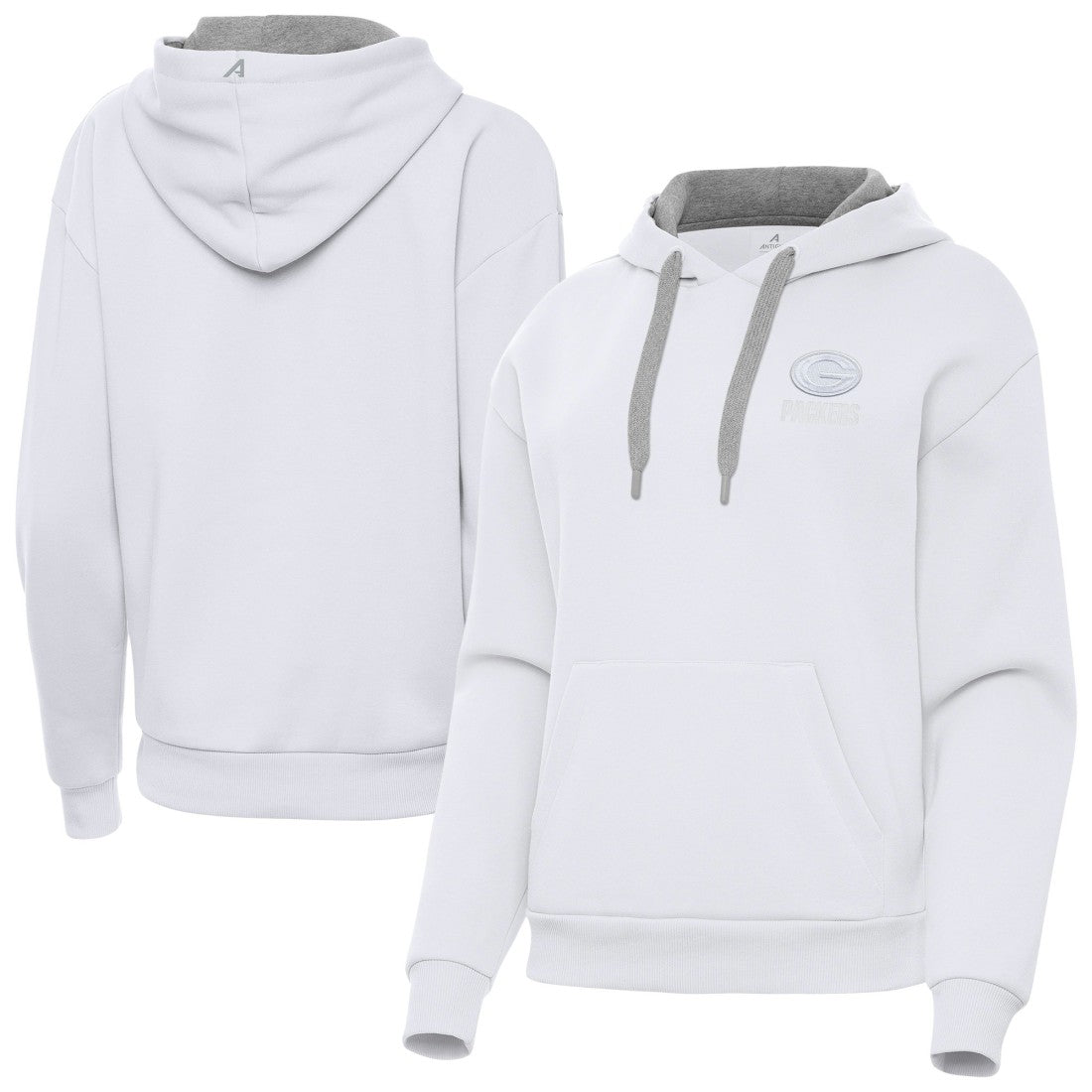 Green Bay Packers Antigua Women's Victory Pullover Hoodie - White sale