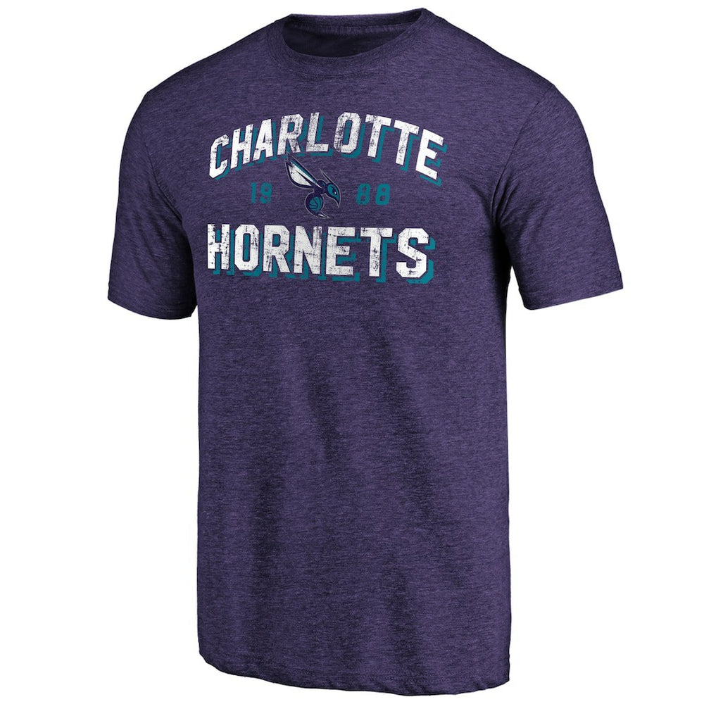 Charlotte Hornets Purple Running Start Tri-Blend T-Shirt outlet