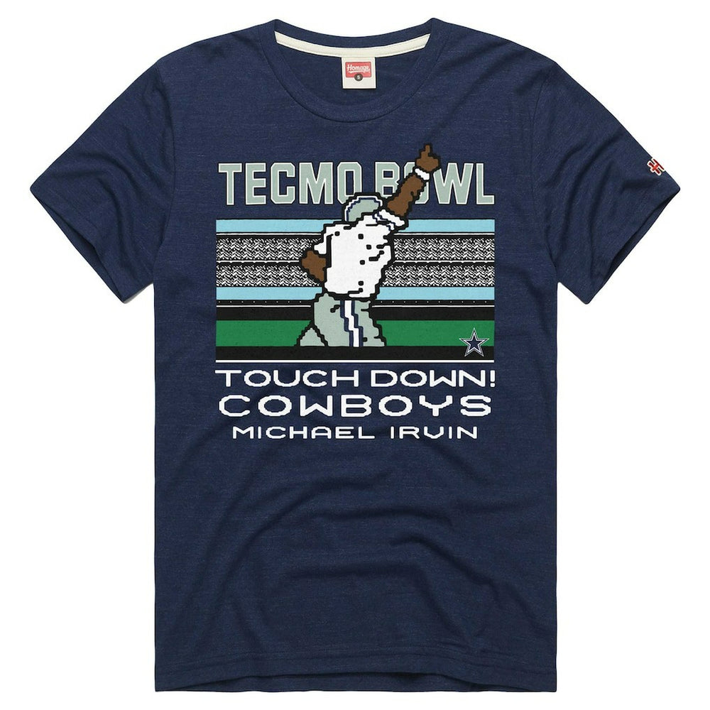 Michael Irvin Dallas Cowboys Homage Unisex Tecmo Bowl Retired Player Graphic Tri-Blend T-Shirt - Navy discount