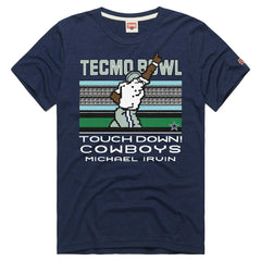 Michael Irvin Dallas Cowboys Homage Unisex Tecmo Bowl Retired Player Graphic Tri-Blend T-Shirt - Navy discount