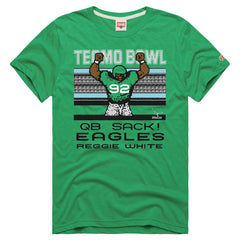 Reggie White Philadelphia Eagles Homage Unisex Tecmo Bowl Retired Player Graphic Tri-Blend T-Shirt - Kelly Green outlet
