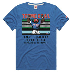 Bruce Smith Buffalo Bills Homage Unisex Tecmo Bowl Retired Player Graphic Tri-Blend T-Shirt - Royal online