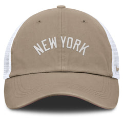 New York Yankees Unisex Mother's Day Club Trucker Adjustable Hat - Khaki/White | Nike