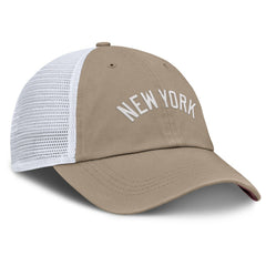 New York Yankees Unisex Mother's Day Club Trucker Adjustable Hat - Khaki/White | Nike