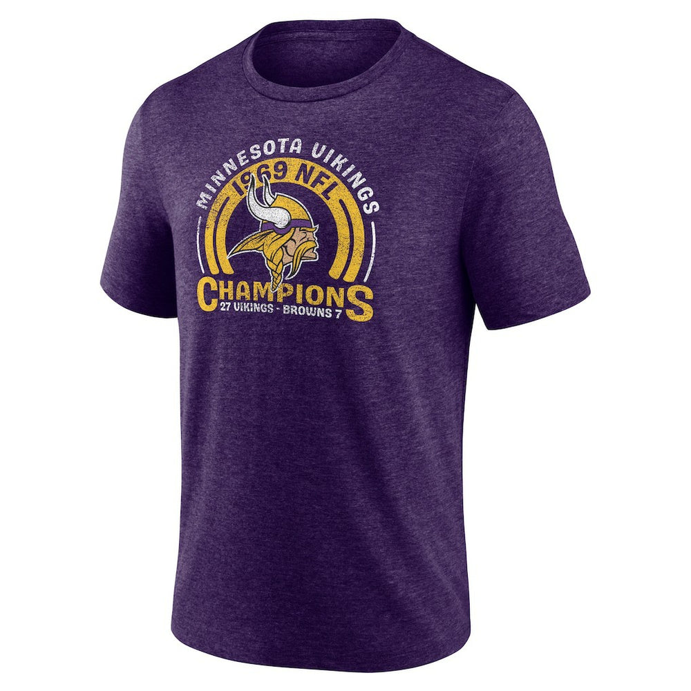 Minnesota Vikings Purple Homtown Old Fashioned Tri-Blend T-Shirt for sale