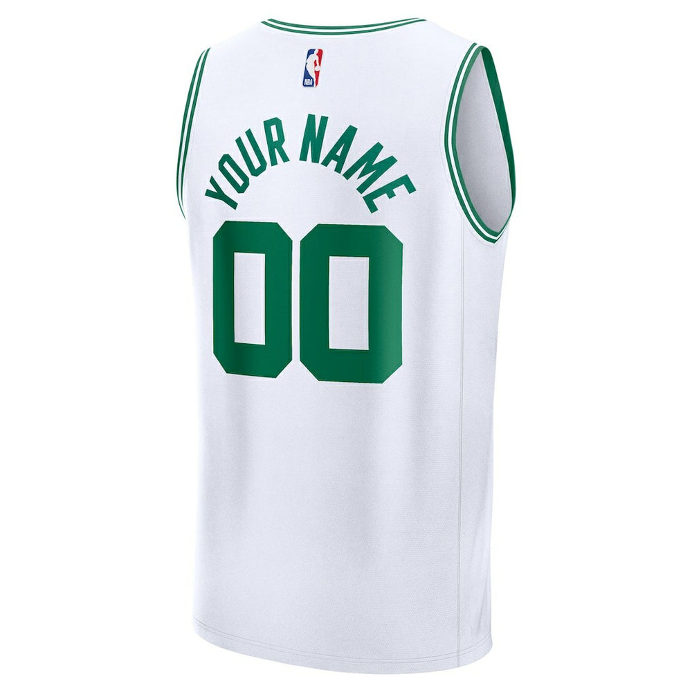Boston Celtics Fast Break Custom Jersey - Association Edition - White | Fanatics for sale
