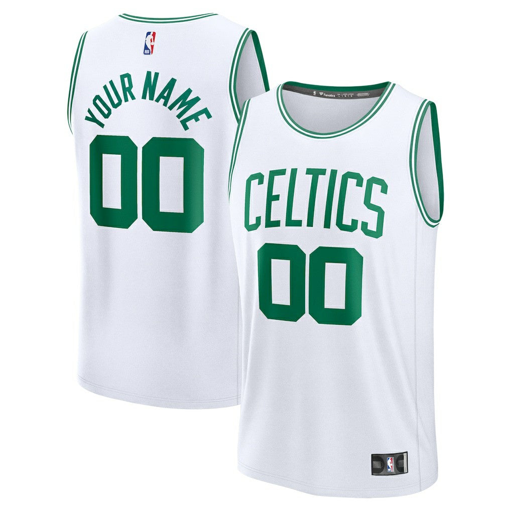 Boston Celtics Youth Fast Break Custom Replica Jersey - White - Association Edition | Fanatics shop