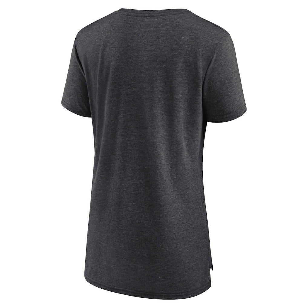 Las Vegas Raiders Women's Vintage Graphic Tri-Blend Scoop Neck T-Shirt - Charcoal | Nike cheap