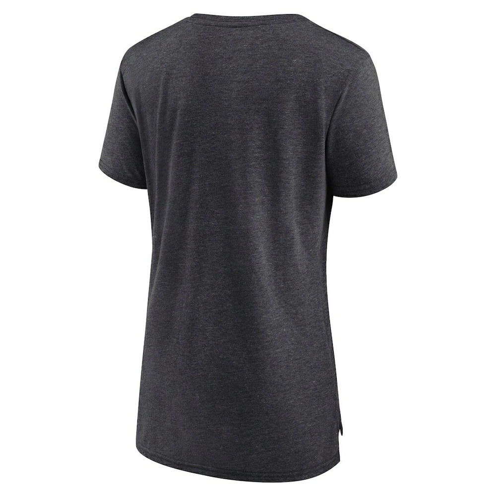 Las Vegas Raiders Women's Vintage Graphic Tri-Blend Scoop Neck T-Shirt - Charcoal | Nike cheap