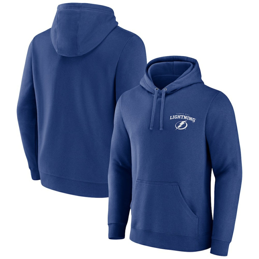Tampa Bay Lightning Blue Team Lockup Pullover Hoodie