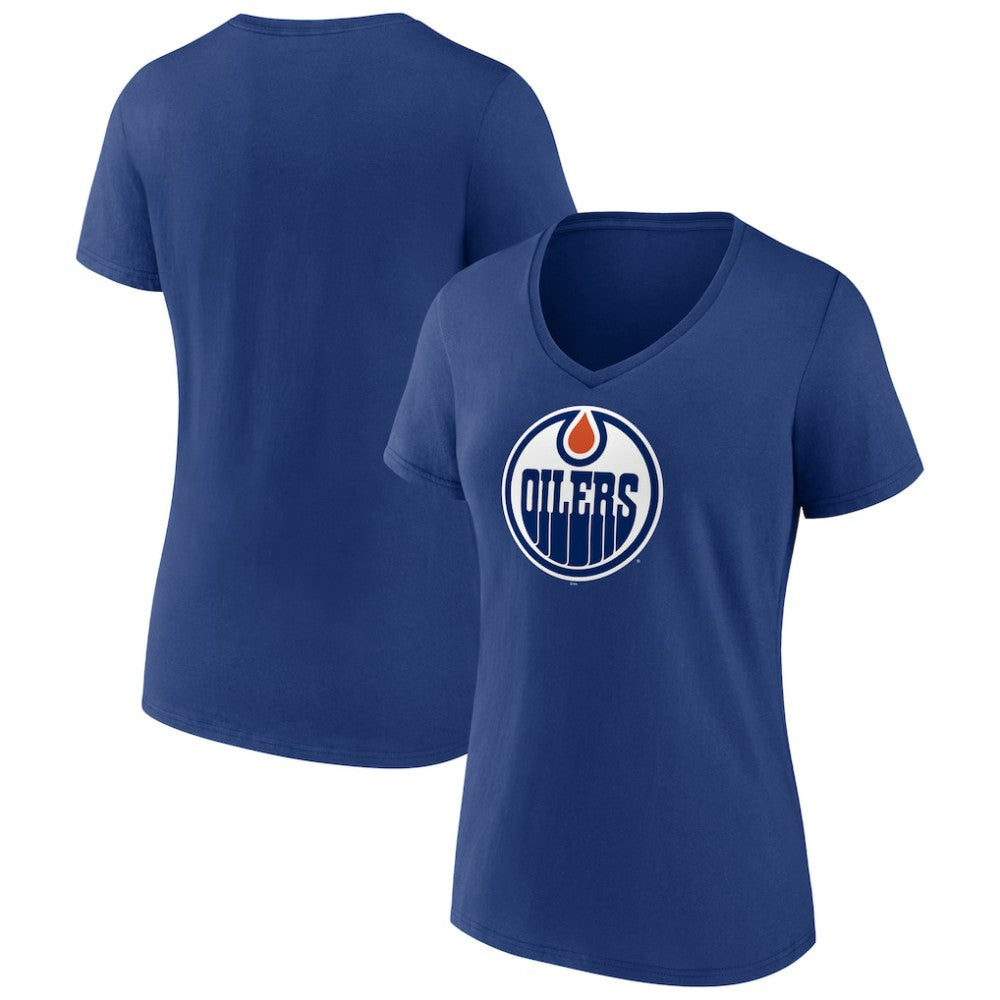 Edmonton Oilers Women's Primary Logo T-Shirt Blue