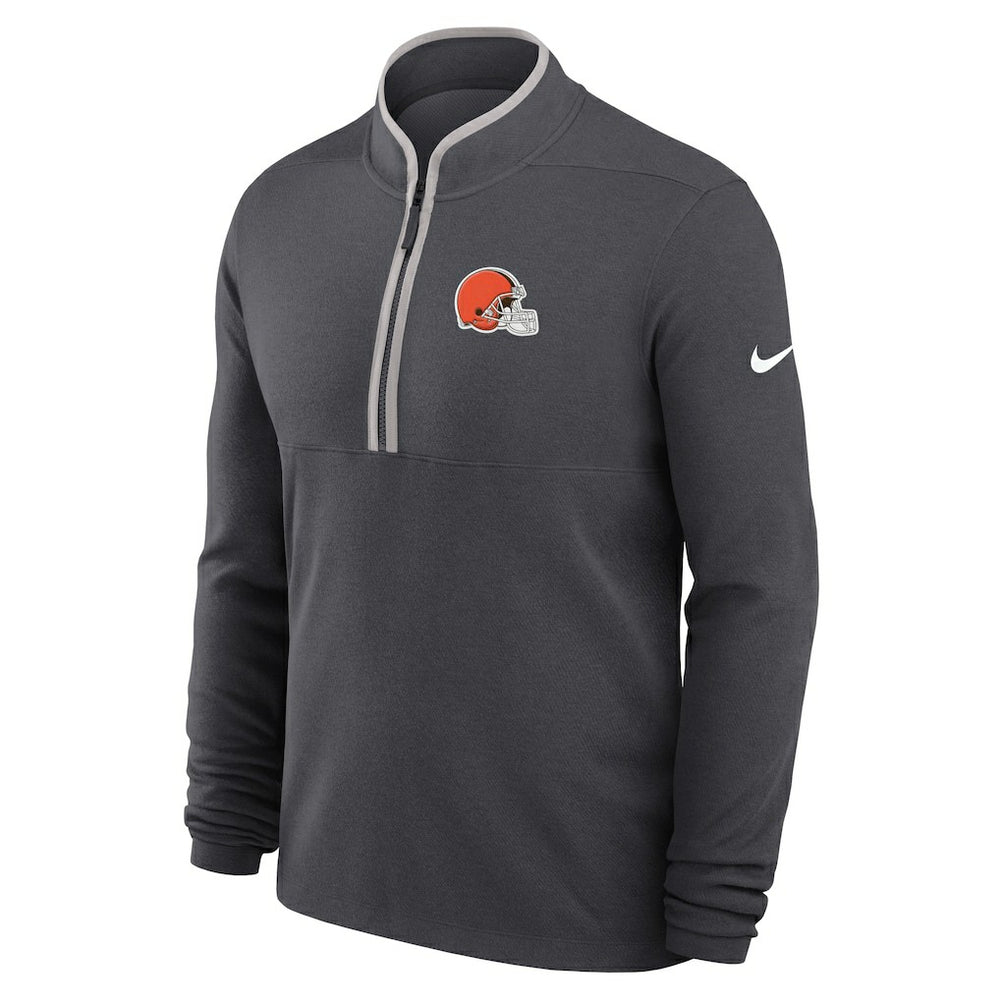 Cleveland Browns Lightweight Victory Dri-FIT Half-Zip Pullover - Anthracite | Nike online