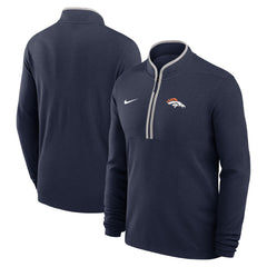 Denver Broncos Lightweight Victory Dri-FIT Half-Zip Pullover - Navy | Nike on sale