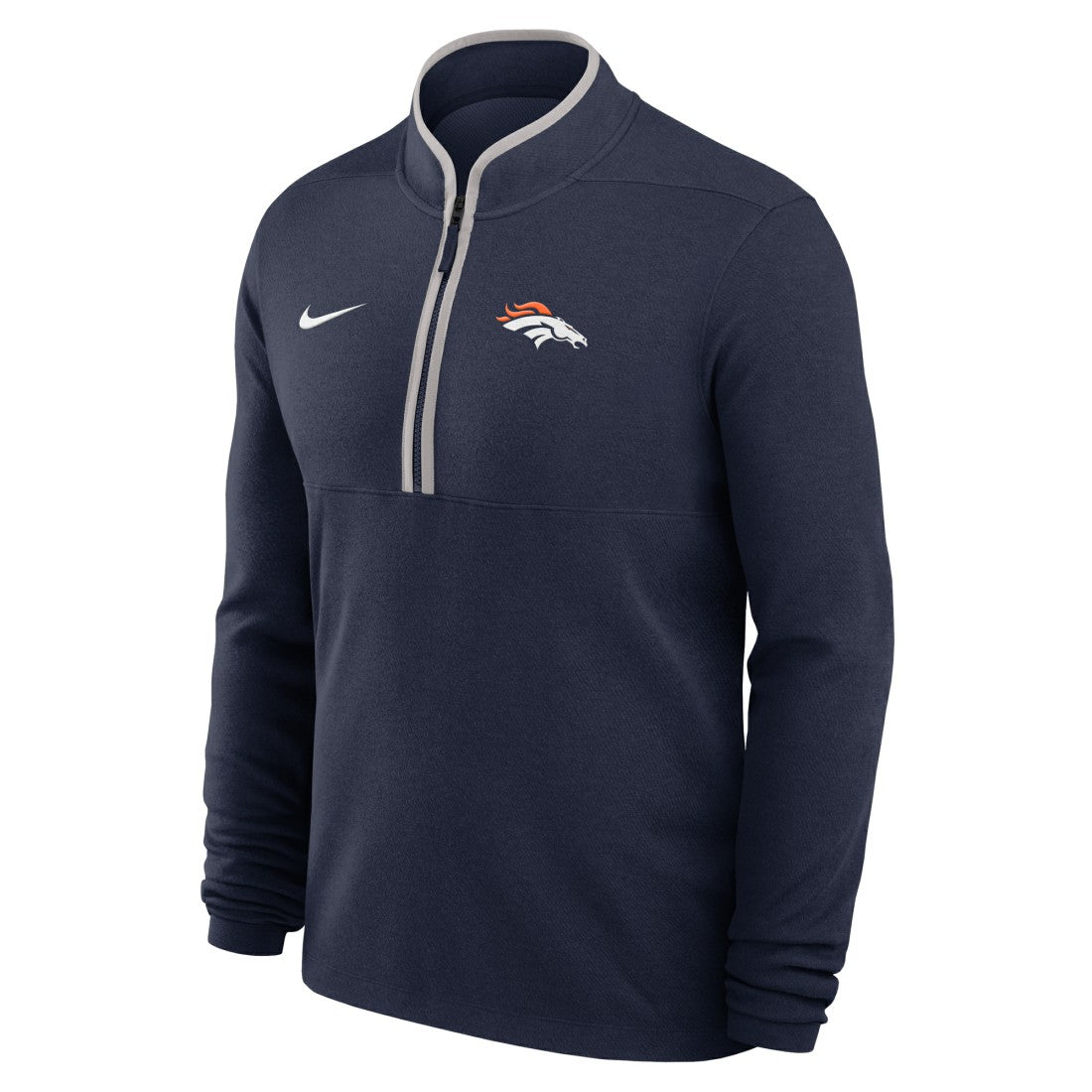 Denver Broncos Lightweight Victory Dri-FIT Half-Zip Pullover - Navy | Nike on sale