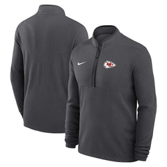 Kansas City Chiefs Lightweight Victory Dri-FIT Half-Zip Pullover - Anthracite | Nike on sale