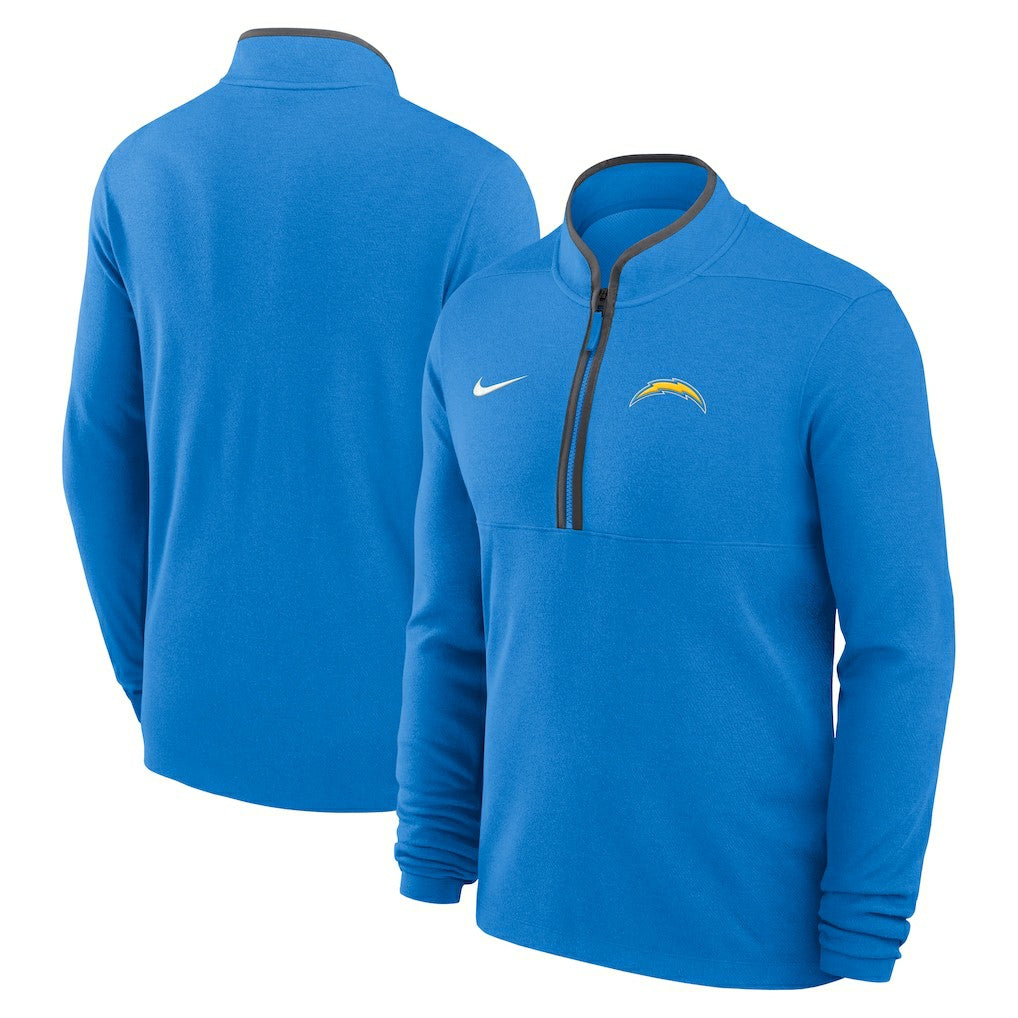 Los Angeles Chargers Lightweight Victory Dri-FIT Half-Zip Pullover - Powder Blue | Nike sale