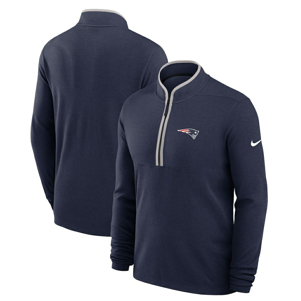 New England Patriots Lightweight Victory Dri-FIT Half-Zip Pullover - Navy | Nike outlet