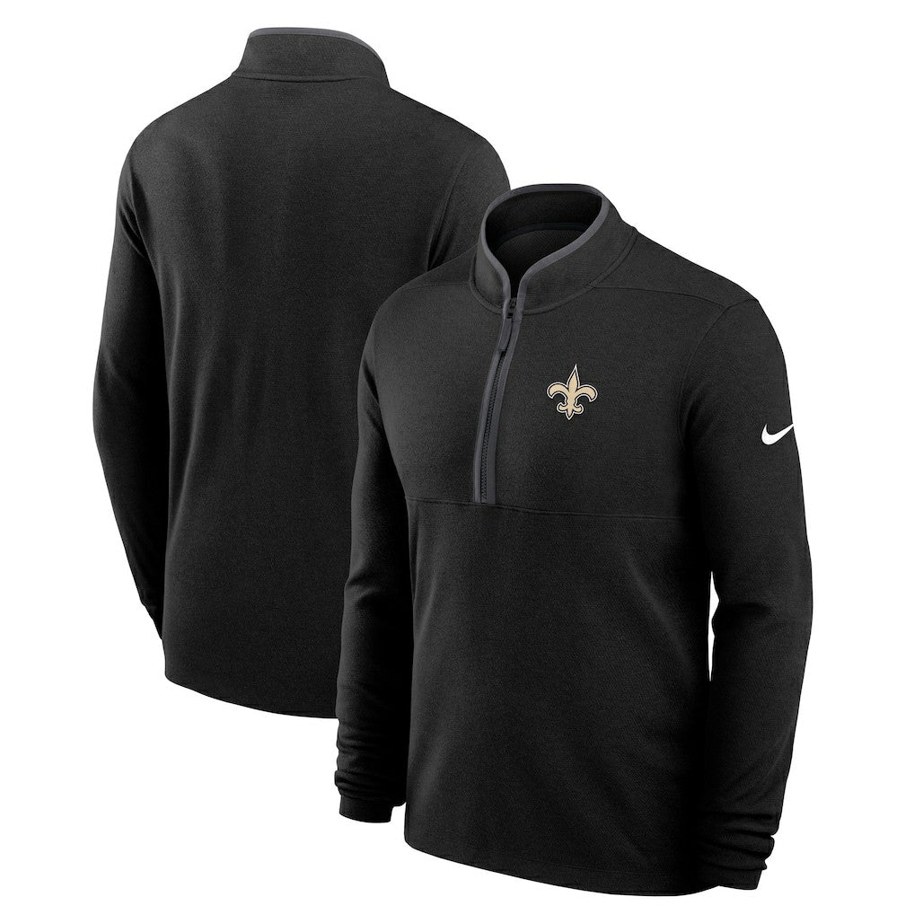 New Orleans Saints Lightweight Victory Dri-FIT Half-Zip Pullover - Black | Nike cheap