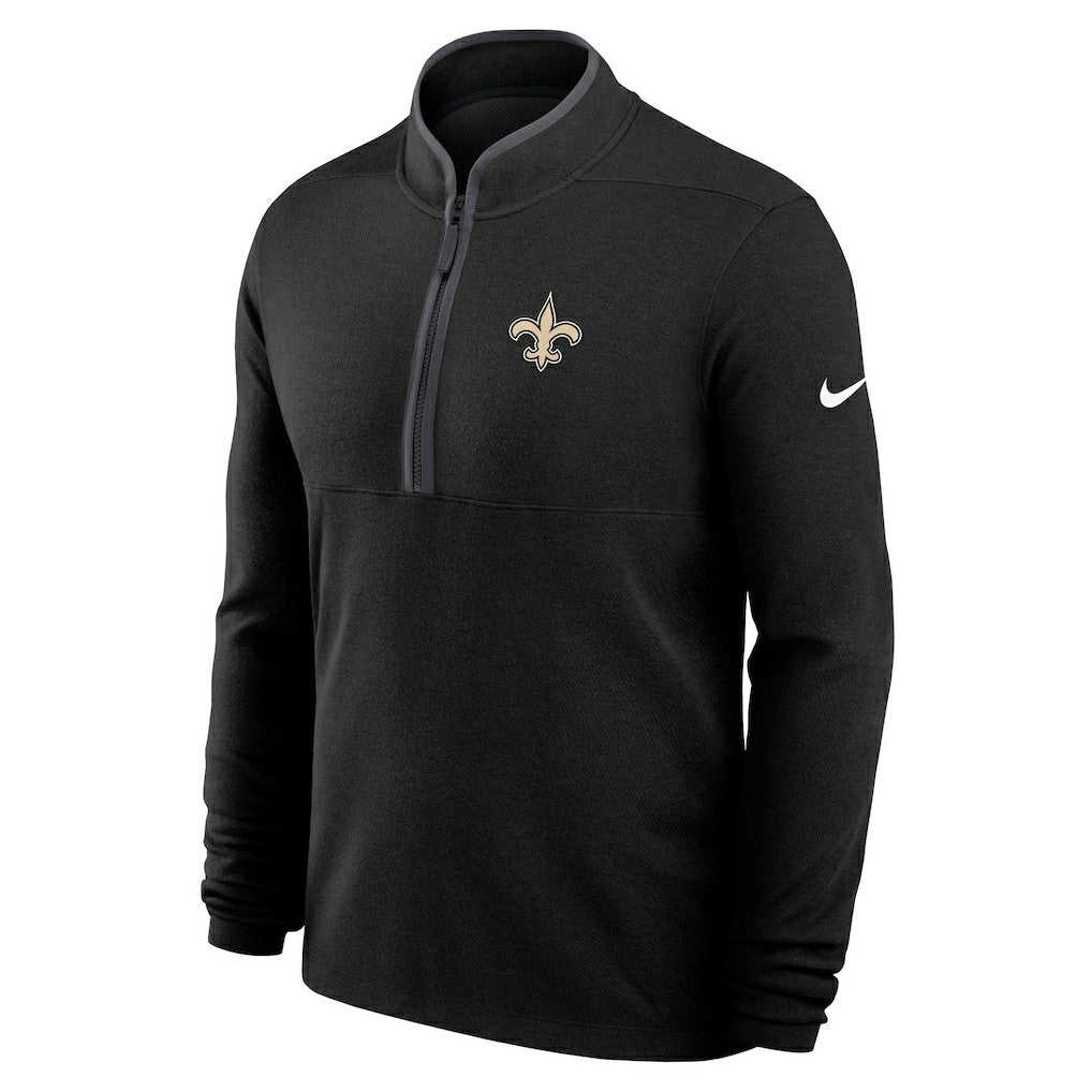 New Orleans Saints Lightweight Victory Dri-FIT Half-Zip Pullover - Black | Nike cheap
