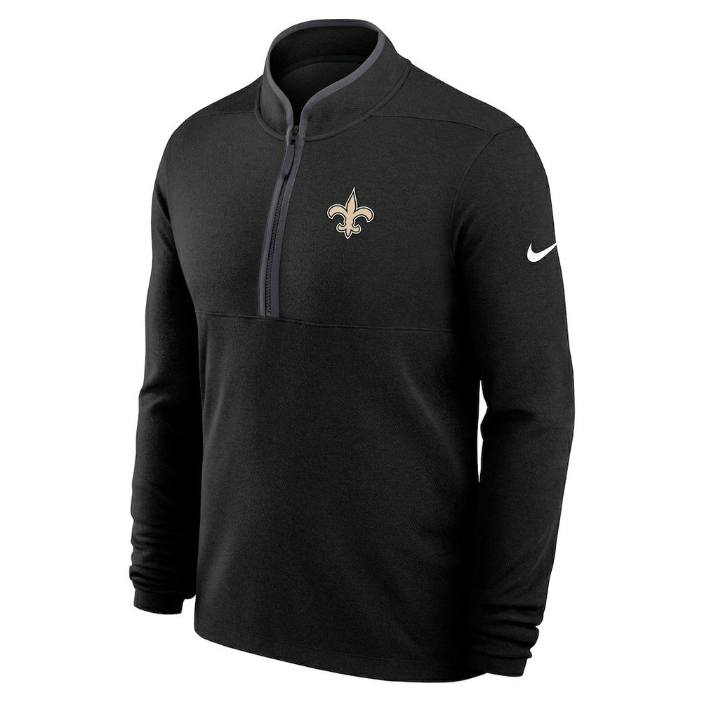 New Orleans Saints Lightweight Victory Dri-FIT Half-Zip Pullover - Black | Nike cheap