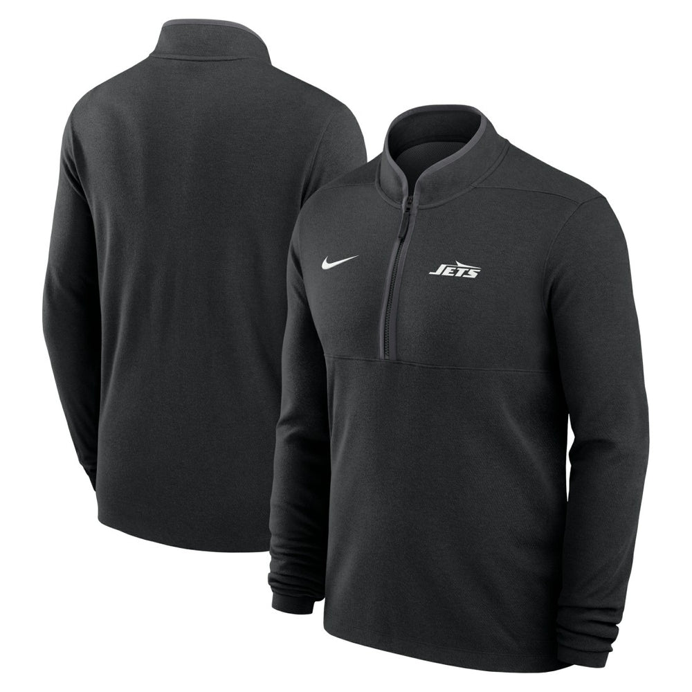 New York Jets Lightweight Victory Dri-FIT Half-Zip Pullover - Black | Nike for sale