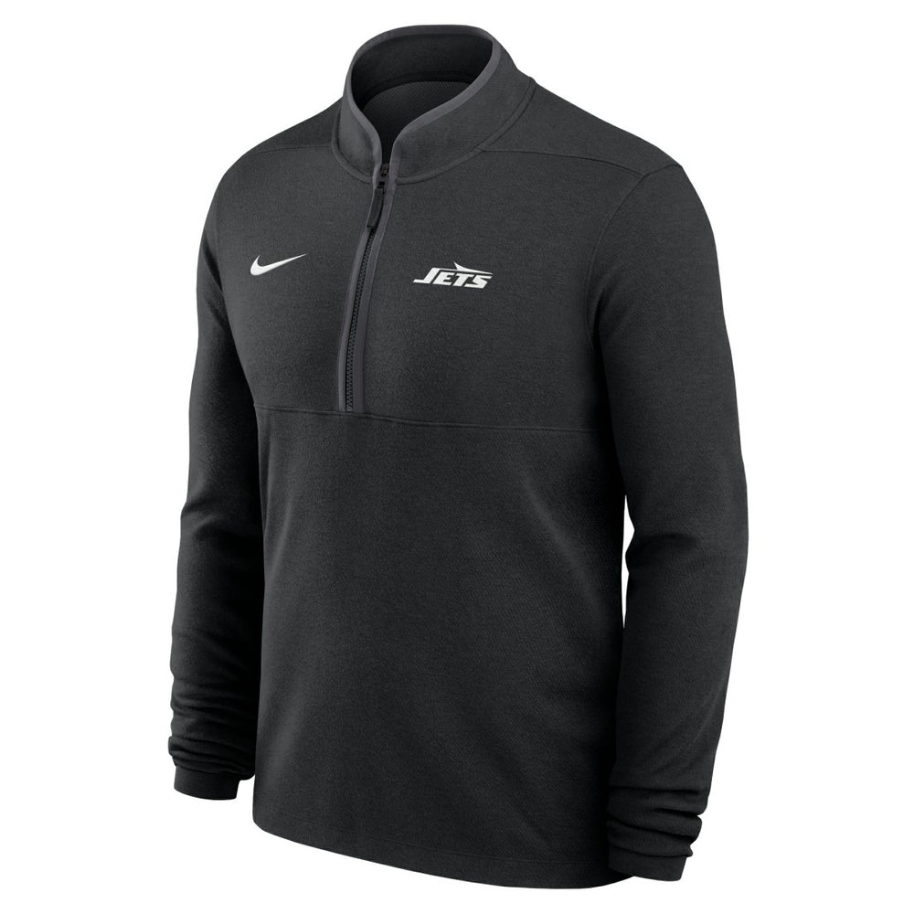 New York Jets Lightweight Victory Dri-FIT Half-Zip Pullover - Black | Nike for sale