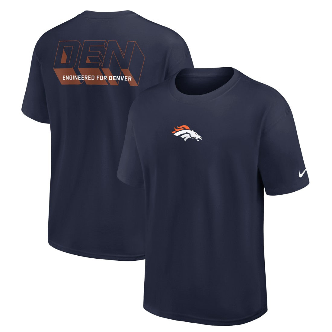 Denver Broncos Dominate The Game Essential Max90 T-Shirt - Navy | Nike sale