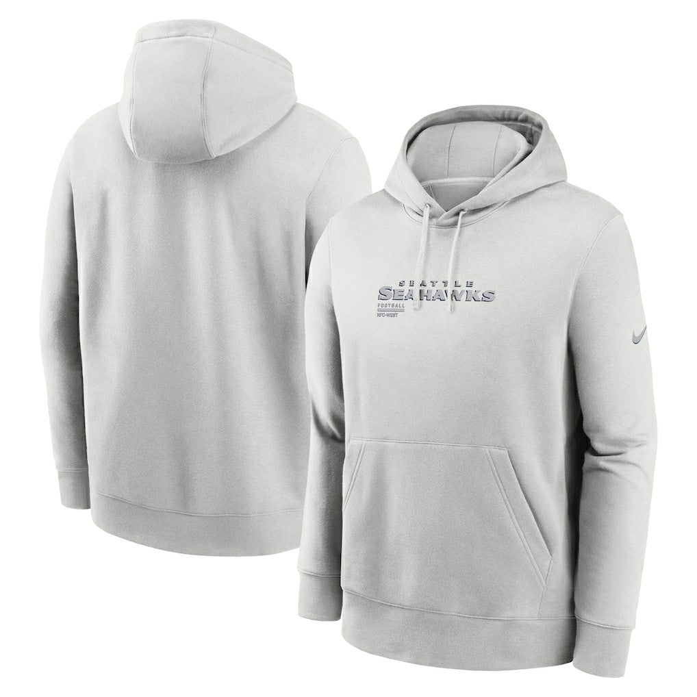 Seattle Seahawks Edge Pack French Terry Club Pullover Hoodie - Gray | Nike on sale
