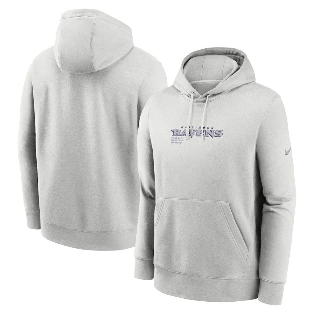 Baltimore Ravens Edge Pack French Terry Club Pullover Hoodie - Gray | Nike cheap