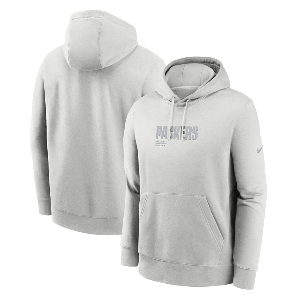 Green Bay Packers Edge Pack French Terry Club Pullover Hoodie - Gray | Nike online