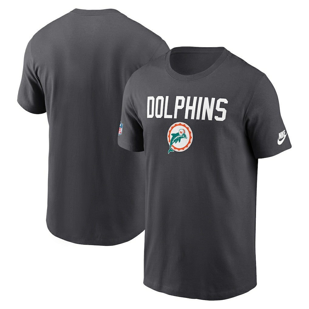 Miami Dolphins Alt Pack Onside Conversion Performance T-Shirt - Anthracite | Nike cheap