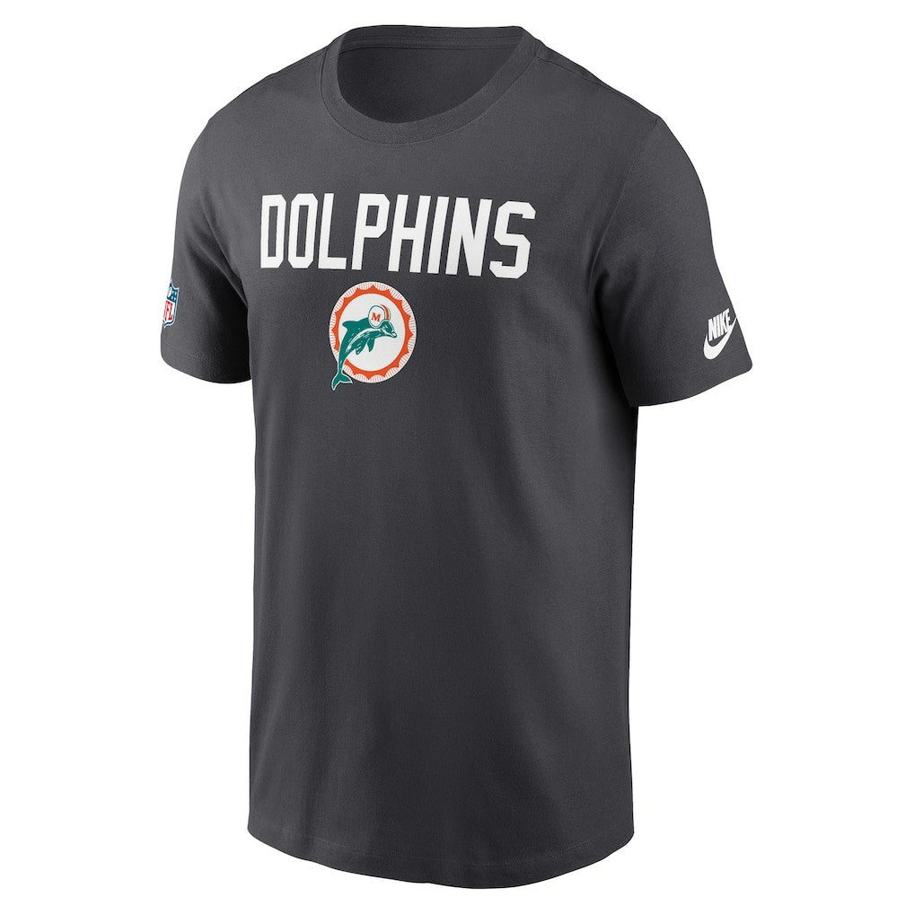 Miami Dolphins Alt Pack Onside Conversion Performance T-Shirt - Anthracite | Nike cheap